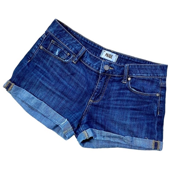 PAIGE DENIM JIMMY JIMMY SHORTS - Picture 2 of 9